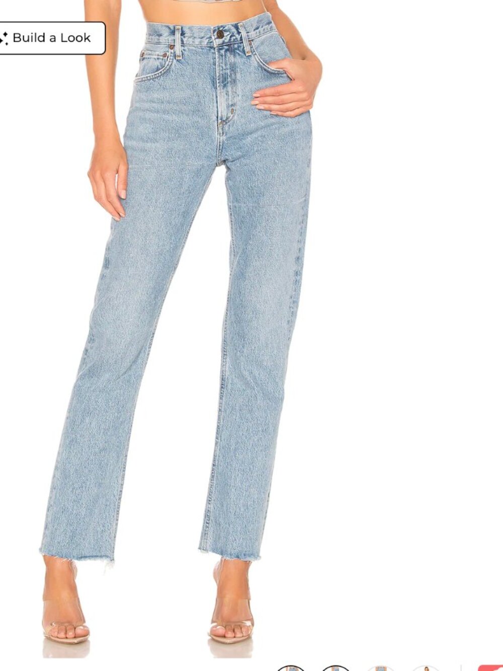 AGOLDE Cherie High Rise Straight Jeans